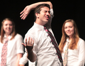 Senior Austin Weger performs in the IMPROV shows during the school year and plans to attend Texas A&M