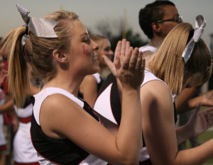 Senior Sarah-Ann Tennes participates in cheerleading and plans to attend Tarleton State University